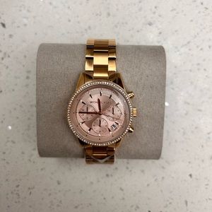 Michael Kors Ritz Rose Gold-Tone Watch